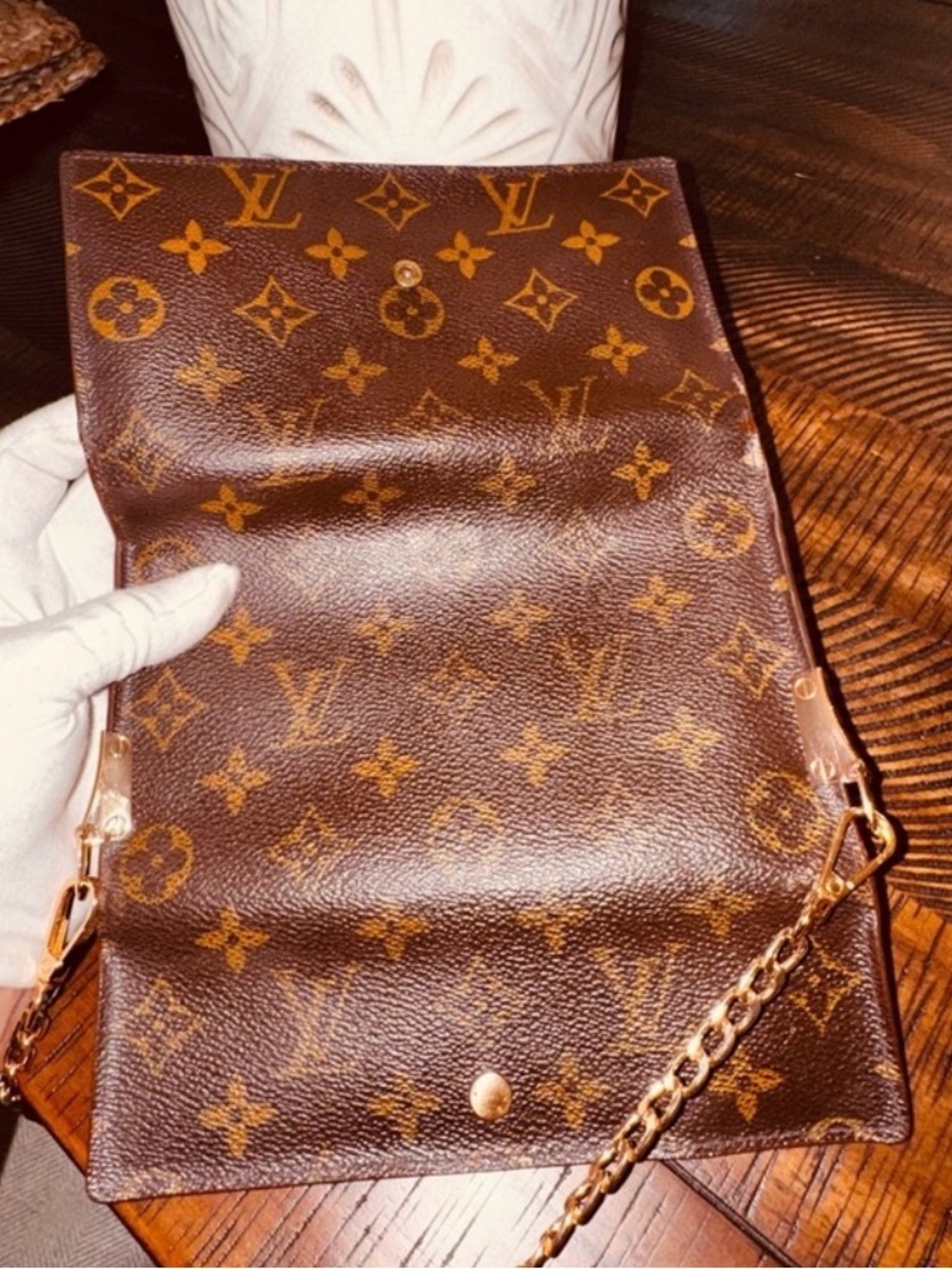 Louis Vuitton vintage international monogram wallet converted Crossbody - Picture 15 of 16